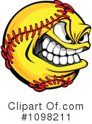 Softball Clipart #1098211 by Chromaco