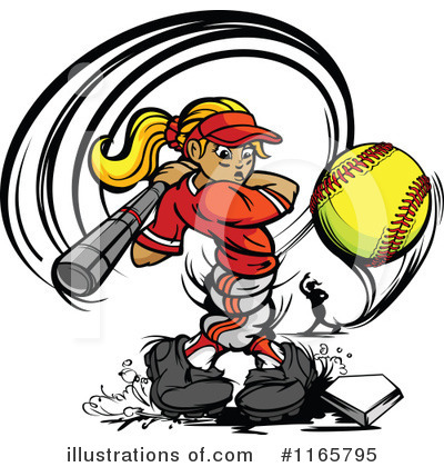 Softball Clipart #1165795 by Chromaco