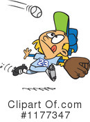 Softball Clipart #1177347 by toonaday