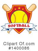 Softball Clipart #1400086 by Hit Toon