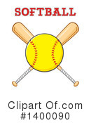 Softball Clipart #1400090 by Hit Toon