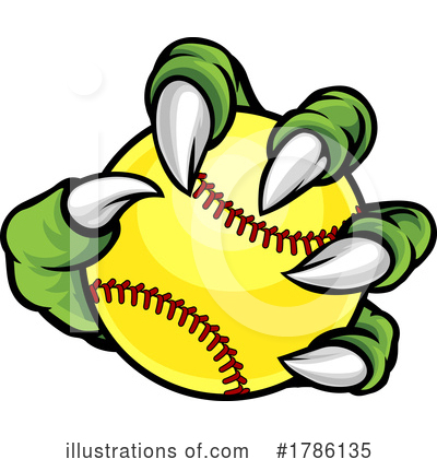Royalty-Free (RF) Softball Clipart Illustration by AtStockIllustration - Stock Sample #1786135