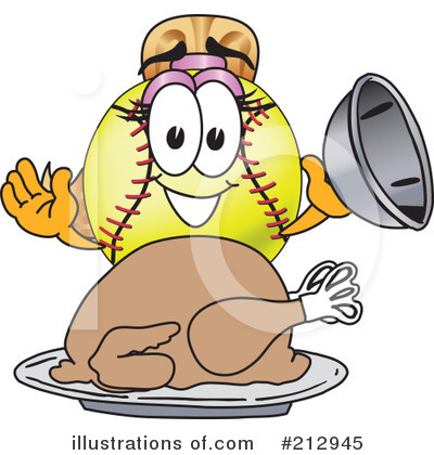 Royalty-Free (RF) Softball Mascot Clipart Illustration by Mascot Junction - Stock Sample #212945
