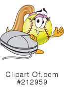 Softball Mascot Clipart #212959 by Mascot Junction
