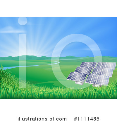 Solar Panels Clipart #1111485 by AtStockIllustration