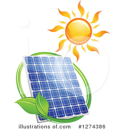 Royalty-Free (RF) Solar Energy Clipart Illustration by Vector Tradition SM - Stock Sample #1274386