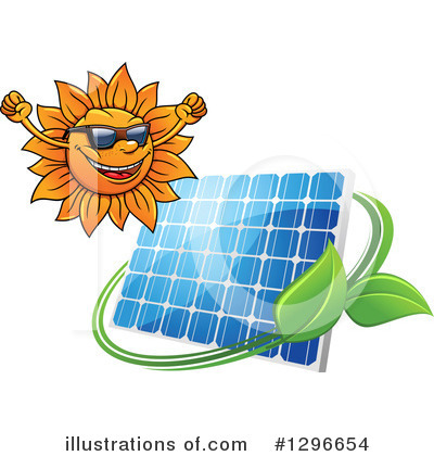 Royalty-Free (RF) Solar Energy Clipart Illustration by Vector Tradition SM - Stock Sample #1296654
