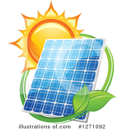 Solar Panel Clipart #1271092 by Vector Tradition SM