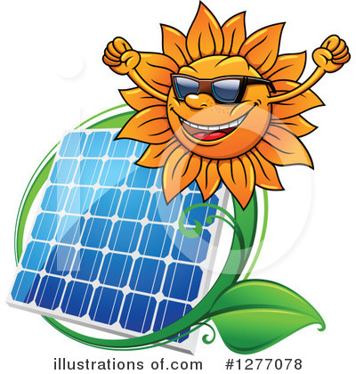 Royalty-Free (RF) Solar Panel Clipart Illustration by Vector Tradition SM - Stock Sample #1277078