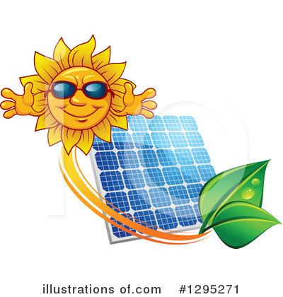 Royalty-Free (RF) Solar Panel Clipart Illustration by Vector Tradition SM - Stock Sample #1295271