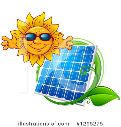 Royalty-Free (RF) Solar Panel Clipart Illustration by Vector Tradition SM - Stock Sample #1295275
