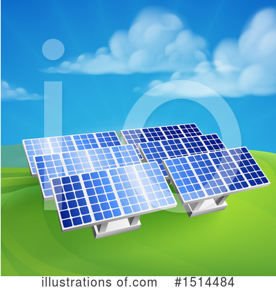 Royalty-Free (RF) Solar Panels Clipart Illustration by AtStockIllustration - Stock Sample #1514484