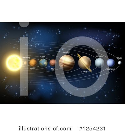 Royalty-Free (RF) Solar System Clipart Illustration by AtStockIllustration - Stock Sample #1254231