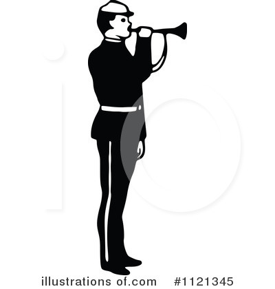 Royalty-Free (RF) Soldier Clipart Illustration by Prawny Vintage - Stock Sample #1121345