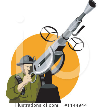 Royalty-Free (RF) Soldier Clipart Illustration by patrimonio - Stock Sample #1144944