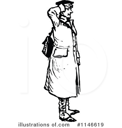Royalty-Free (RF) Soldier Clipart Illustration by Prawny Vintage - Stock Sample #1146619