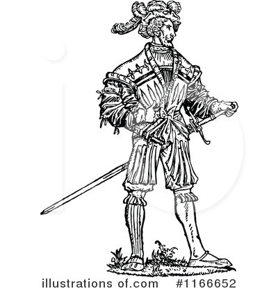 Royalty-Free (RF) Soldier Clipart Illustration by Prawny Vintage - Stock Sample #1166652
