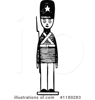 Royalty-Free (RF) Soldier Clipart Illustration by Prawny Vintage - Stock Sample #1180283
