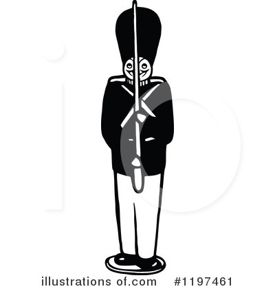 Royalty-Free (RF) Soldier Clipart Illustration by Prawny Vintage - Stock Sample #1197461
