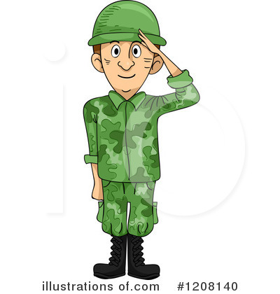 Royalty-Free (RF) Soldier Clipart Illustration by BNP Design Studio - Stock Sample #1208140