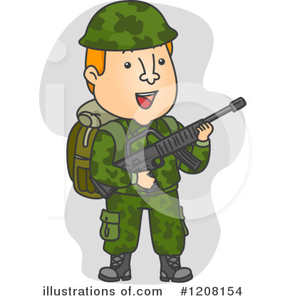 Royalty-Free (RF) Soldier Clipart Illustration by BNP Design Studio - Stock Sample #1208154