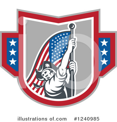 Royalty-Free (RF) Soldier Clipart Illustration by patrimonio - Stock Sample #1240985