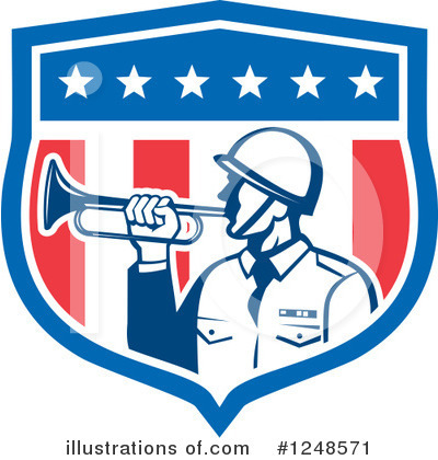 Royalty-Free (RF) Soldier Clipart Illustration by patrimonio - Stock Sample #1248571