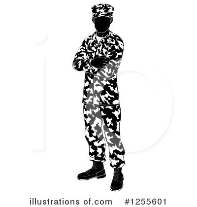 Royalty-Free (RF) Soldier Clipart Illustration by AtStockIllustration - Stock Sample #1255601