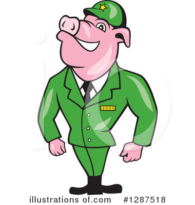 Royalty-Free (RF) Soldier Clipart Illustration by patrimonio - Stock Sample #1287518