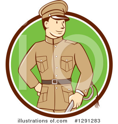 Royalty-Free (RF) Soldier Clipart Illustration by patrimonio - Stock Sample #1291283