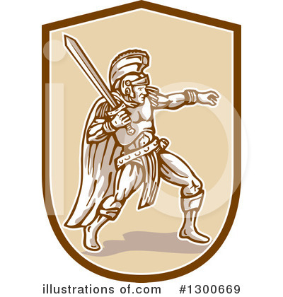 Royalty-Free (RF) Soldier Clipart Illustration by patrimonio - Stock Sample #1300669