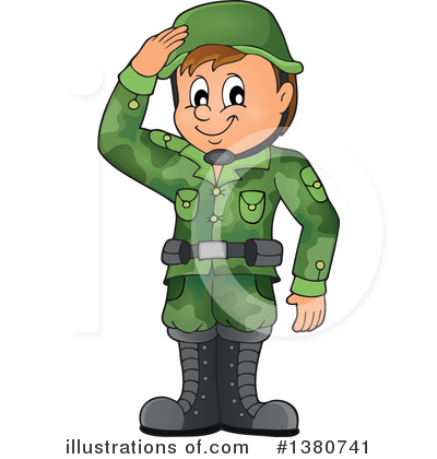 Royalty-Free (RF) Soldier Clipart Illustration by visekart - Stock Sample #1380741