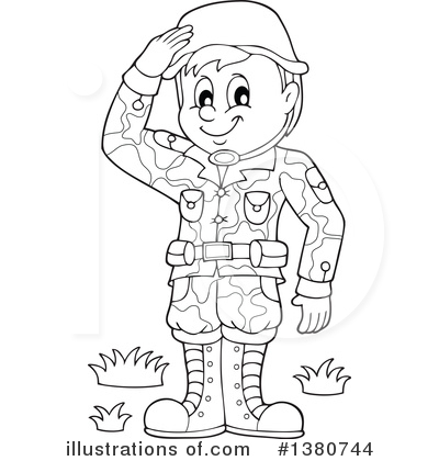 Royalty-Free (RF) Soldier Clipart Illustration by visekart - Stock Sample #1380744
