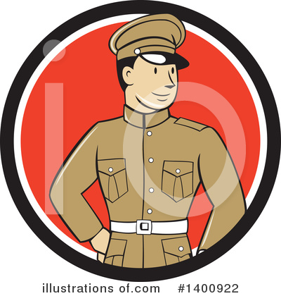Royalty-Free (RF) Soldier Clipart Illustration by patrimonio - Stock Sample #1400922