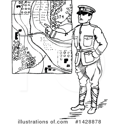 Royalty-Free (RF) Soldier Clipart Illustration by Prawny Vintage - Stock Sample #1428878