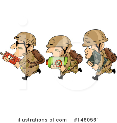 Royalty-Free (RF) Soldier Clipart Illustration by BNP Design Studio - Stock Sample #1460561