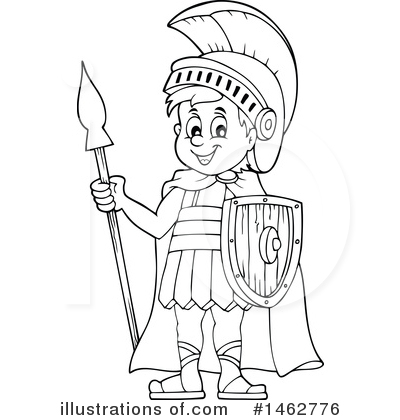 Roman Soldier Clipart #1462776 by visekart