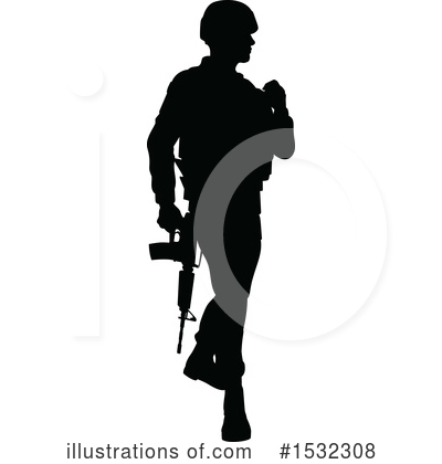 Royalty-Free (RF) Soldier Clipart Illustration by AtStockIllustration - Stock Sample #1532308