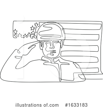 Royalty-Free (RF) Soldier Clipart Illustration by patrimonio - Stock Sample #1633183