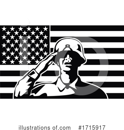 Royalty-Free (RF) Soldier Clipart Illustration by patrimonio - Stock Sample #1715917