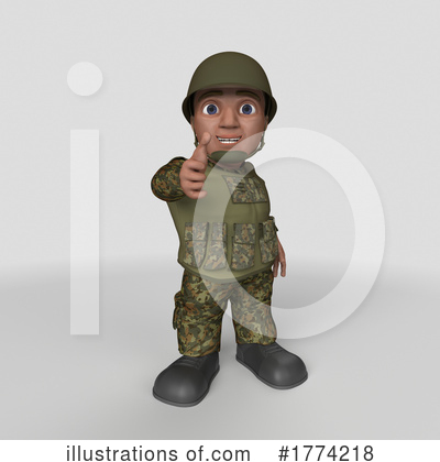 Royalty-Free (RF) Soldier Clipart Illustration by KJ Pargeter - Stock Sample #1774218