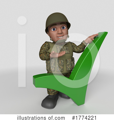 Royalty-Free (RF) Soldier Clipart Illustration by KJ Pargeter - Stock Sample #1774221