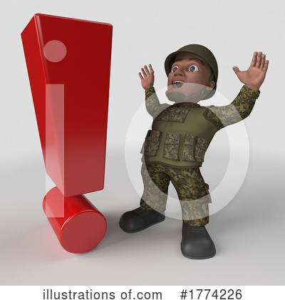 Royalty-Free (RF) Soldier Clipart Illustration by KJ Pargeter - Stock Sample #1774226