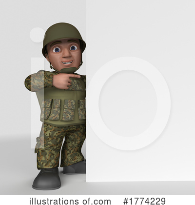 Royalty-Free (RF) Soldier Clipart Illustration by KJ Pargeter - Stock Sample #1774229