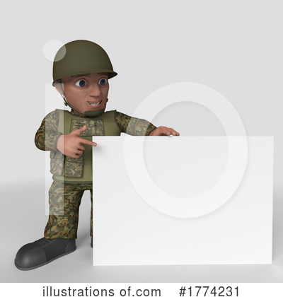 Royalty-Free (RF) Soldier Clipart Illustration by KJ Pargeter - Stock Sample #1774231