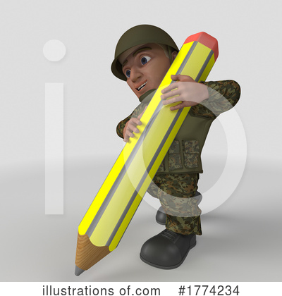 Royalty-Free (RF) Soldier Clipart Illustration by KJ Pargeter - Stock Sample #1774234