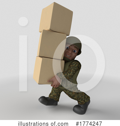 Royalty-Free (RF) Soldier Clipart Illustration by KJ Pargeter - Stock Sample #1774247