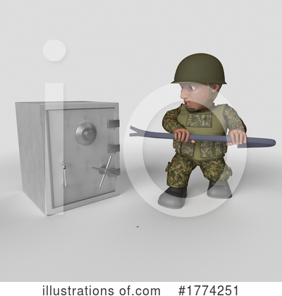 Royalty-Free (RF) Soldier Clipart Illustration by KJ Pargeter - Stock Sample #1774251