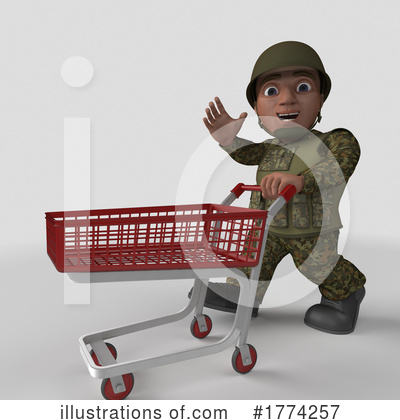 Royalty-Free (RF) Soldier Clipart Illustration by KJ Pargeter - Stock Sample #1774257
