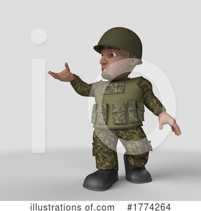 Royalty-Free (RF) Soldier Clipart Illustration by KJ Pargeter - Stock Sample #1774264